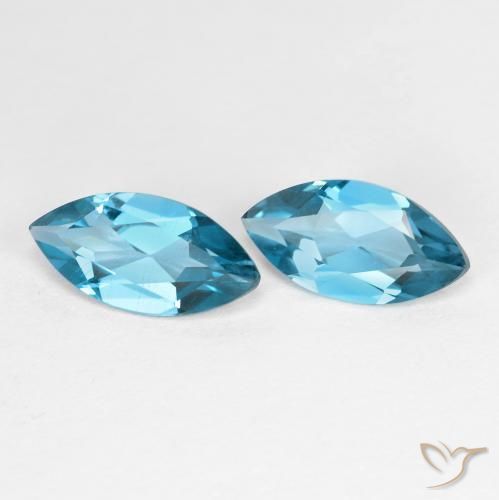 2.28 ct natürliche London Blau Topas-Edelsteine, Marquise, VS