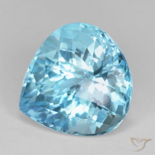 18.11ct Natürlicher Swiss Blue Topas, Birnenform, VVS-VS