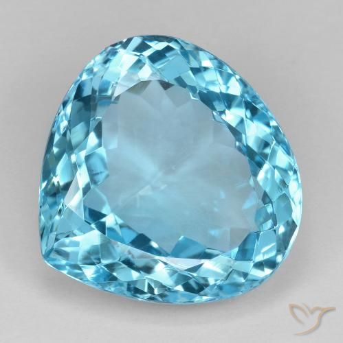19.02ct Natürlicher Swiss Blue Topas, Birnenform, VVS