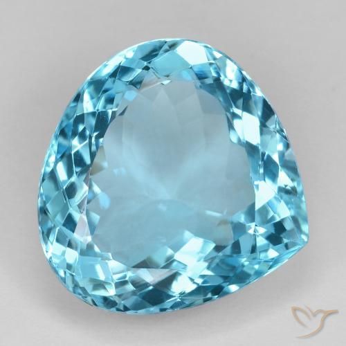 9,17 ctw natürlicher Swiss Blue Topas, Birnenform, VVS