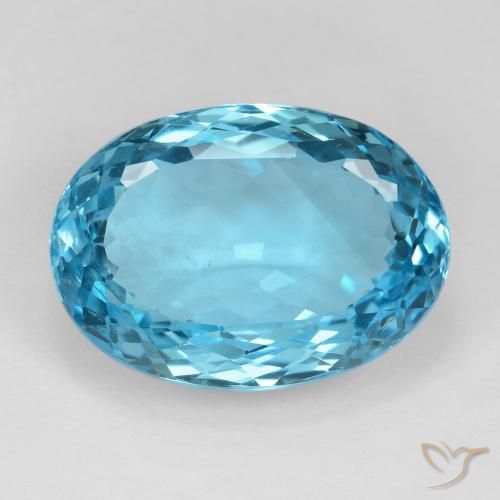 24.69ct Natürlicher Swiss Blue Topas, Oval, VS