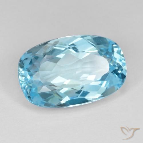 9,17 ctw natürlicher Swiss Blue Topas, Kissen, VVS