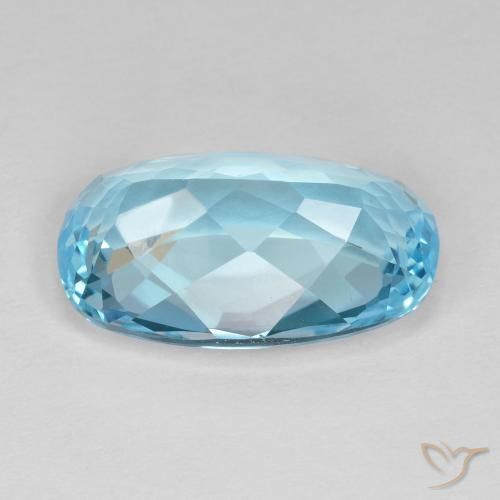 9,17 ctw natürlicher Swiss Blue Topas, Kissen, VVS
