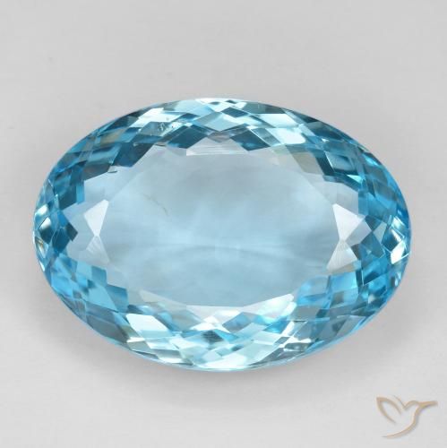 27.65ct Natürlicher Swiss Blue Topas, Oval, VVS