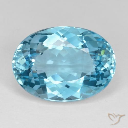 23.41ct Natürlicher Swiss Blue Topas, Oval, VVS