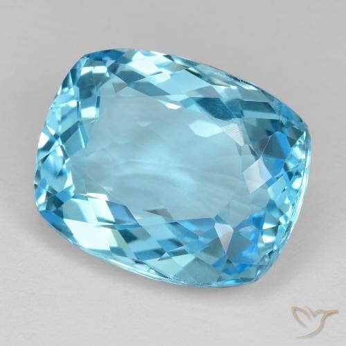 9,17 ctw natürlicher Swiss Blue Topas, Kissen, VVS