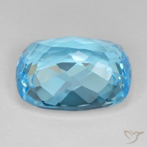 9,17 ctw natürlicher Swiss Blue Topas, Kissen, VVS