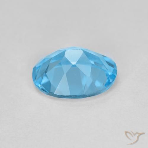 9,17 ctw natürlicher Swiss Blue Topas, Oval, VS