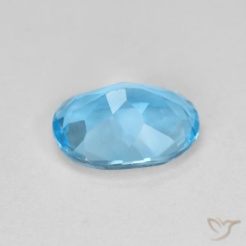 9,17 ctw natürlicher Swiss Blue Topas, Oval, VS