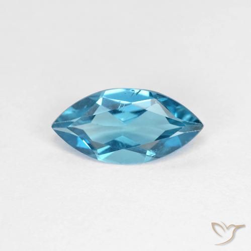 1.08ct Natürlicher London Blau Topas, Marquise, VS