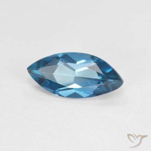 1.35ct Natürlicher London Blau Topas, Marquise, VVS-VS