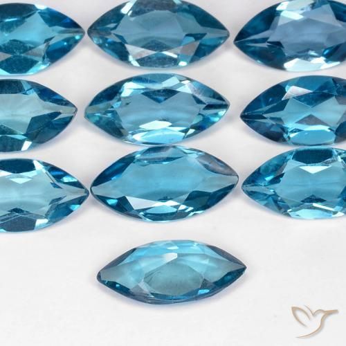 9,17 ctw natürlicher London Blau Topas, Marquise, VS
