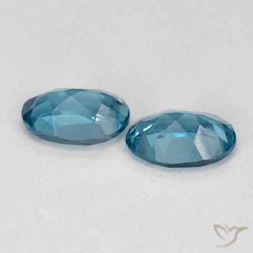 1.13 ct natürliche London Blau Topas-Edelsteine, Oval, VS