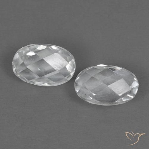 1.42ctw Natürlicher Weiß Topas, Oval, VVS