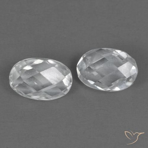 1.42 ct natürliche Weiß Topas-Edelsteine, Oval, VVS
