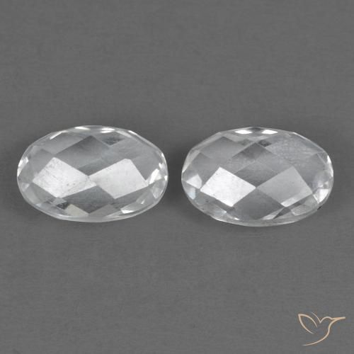 1.42 ct natürliche Weiß Topas-Edelsteine, Oval, VVS