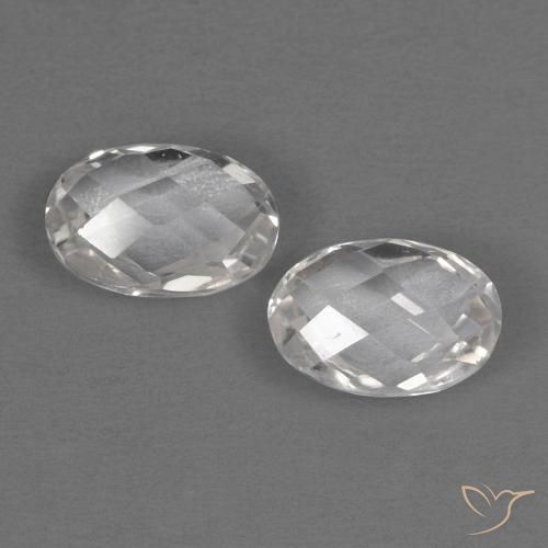 1.32ctw Natürlicher Weiß Topas, Oval, VVS