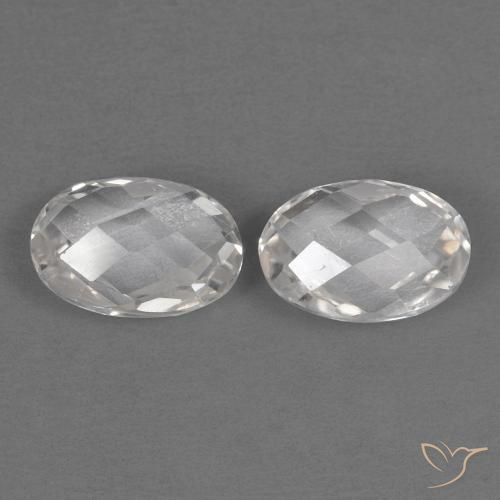 1.32 ct natürliche Weiß Topas-Edelsteine, Oval, VVS
