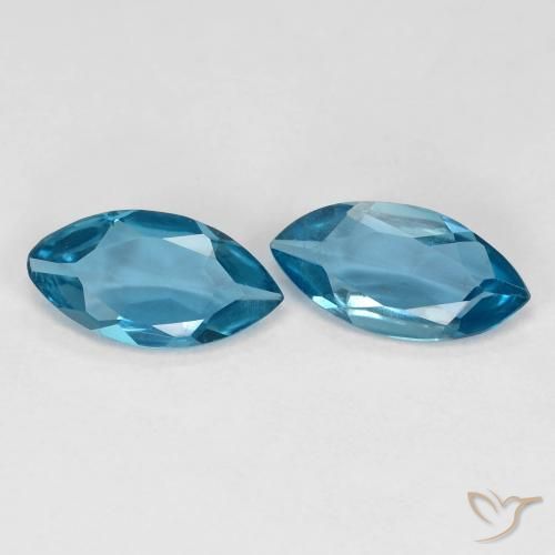 1.99 ct natürliche London Blau Topas-Edelsteine, Marquise, VS