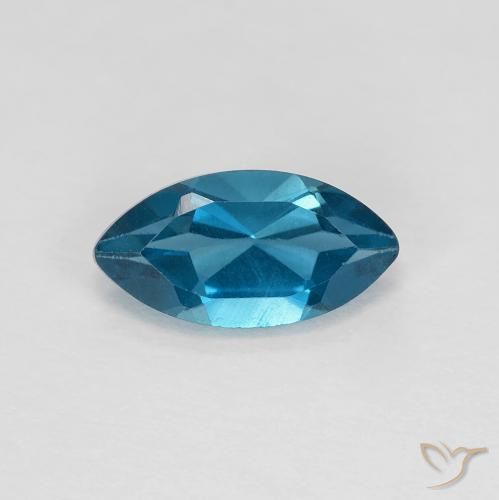 1.37ct Natürlicher London Blau Topas, Marquise, VS