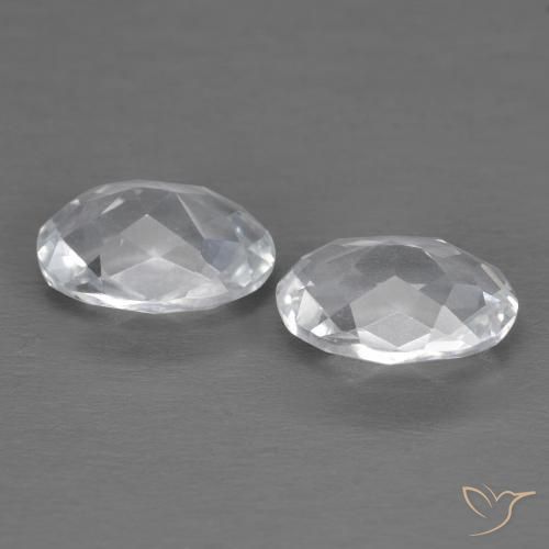 3.02 ct natürliche Weiß Topas-Edelsteine, Oval, VVS
