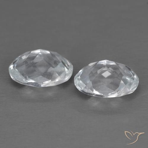 3.40 ct natürliche Weiß Topas-Edelsteine, Oval, VVS