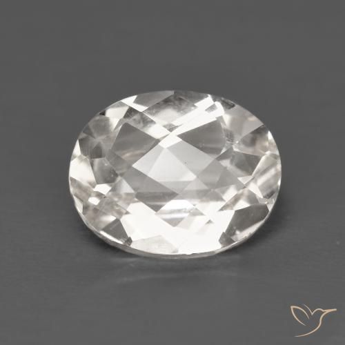 3.49ct Natürlicher Warmweiß Topas, Oval, VVS