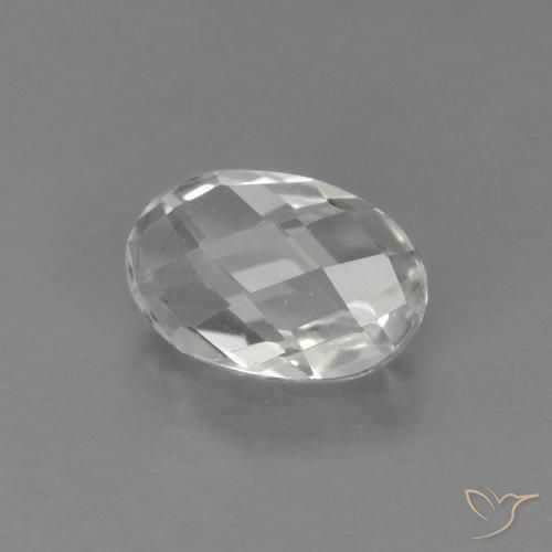 9,17 ctw natürlicher Weiß Topas, Oval, VVS
