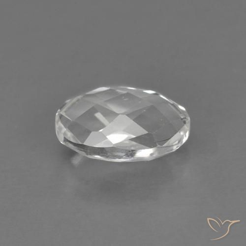 9,17 ctw natürlicher Weiß Topas, Oval, VVS