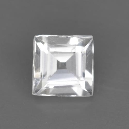 0.52ct Natürlicher Weiß Topas, Quadrat, VVS-VS