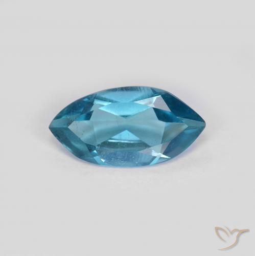 1.00ct Natürlicher London Blau Topas, Marquise, VS