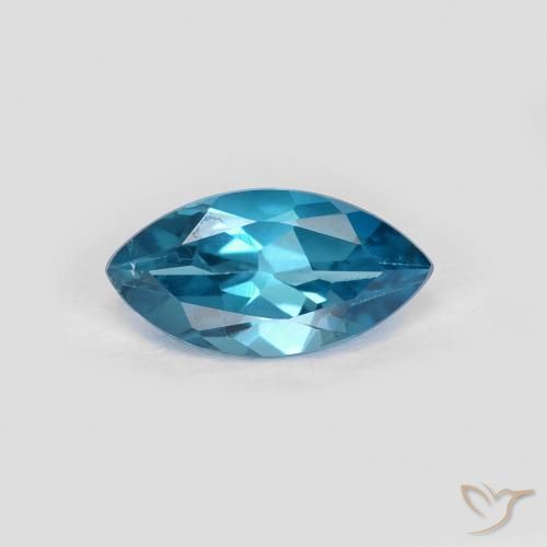 1.20ct Natürlicher London Blau Topas, Marquise, VS