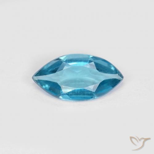 0.91ct Natürlicher London Blau Topas, Marquise, VS