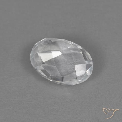 9,17 ctw natürlicher Weiß Topas, Oval, VVS