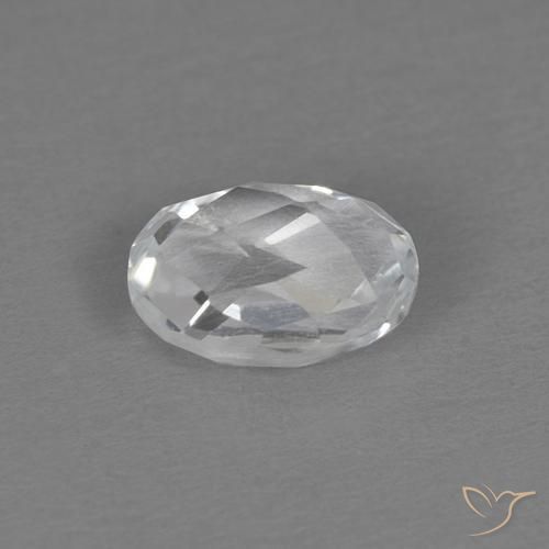 9,17 ctw natürlicher Weiß Topas, Oval, VVS