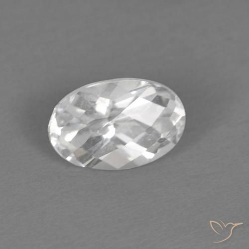 9,17 ctw natürlicher Weiß Topas, Oval, VVS