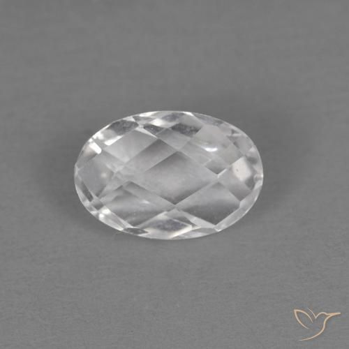 0.68ct Natürlicher Weiß Topas, Oval, VVS