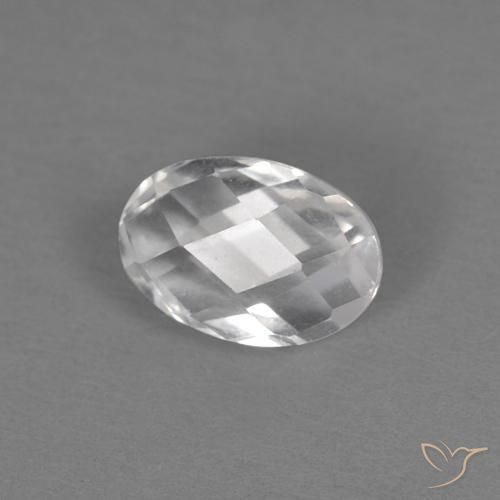 9,17 ctw natürlicher Weiß Topas, Oval, VVS