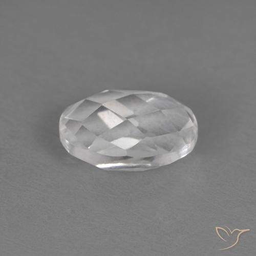 9,17 ctw natürlicher Weiß Topas, Oval, VVS