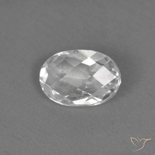 0.56ct Natürlicher Weiß Topas, Oval, VVS