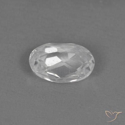 9,17 ctw natürlicher Weiß Topas, Oval, VVS