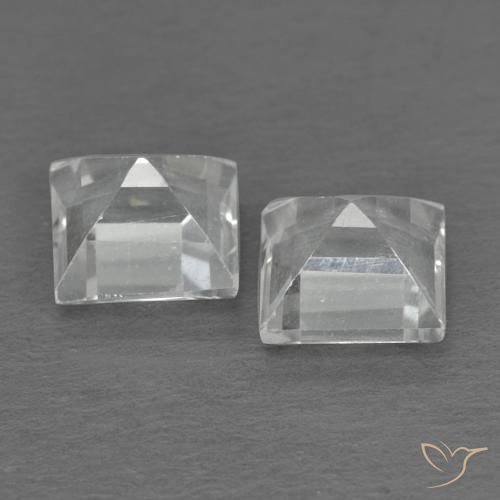 1.14 ct natürliche Weiß Topas-Edelsteine, Quadrat, VVS-VS