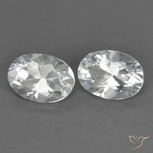 1.95 ct natürliche Weiß Topas-Edelsteine, Oval, VVS-VS