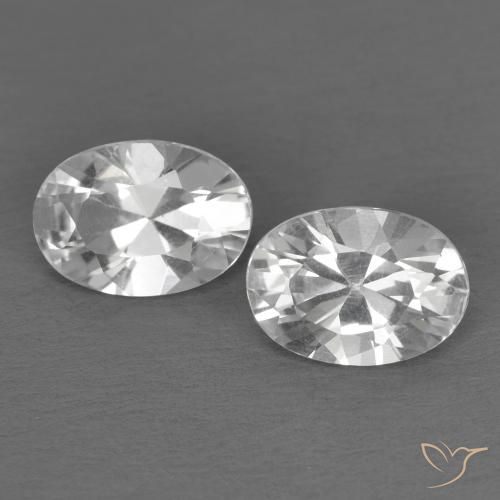 1.79ctw Natürlicher Weiß Topas, Oval, VVS-VS