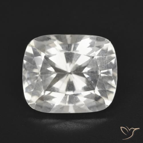 4.84ct Natürlicher Warmweiß Topas, Kissen, VVS