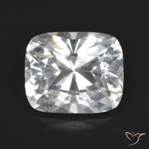 6.43ct Natürlicher Warmweiß Topas, Kissen, VVS