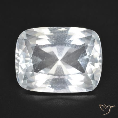 11.22ct Natürlicher Weiß Topas, Kissen, VVS-VS