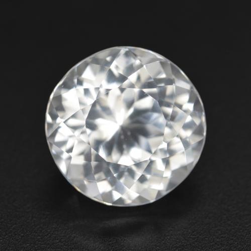 5.85ct Natürlicher Weiß Topas, Runden, VVS-VS