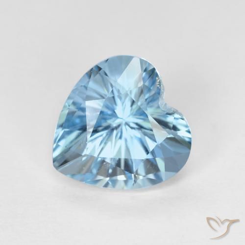 3.06ct Natürlicher Swiss Blue Topas, Herz, VVS-VS