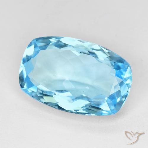 9,17 ctw natürlicher Swiss Blue Topas, Kissen, VVS